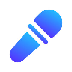 mic gradient fill icon