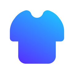 t shirt gradient fill icon