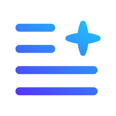 text ai gradient fill icon