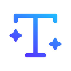 text generator gradient fill icon