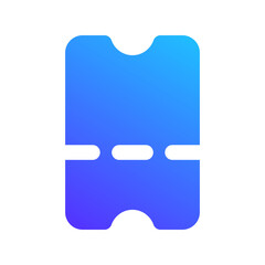 ticket gradient fill icon