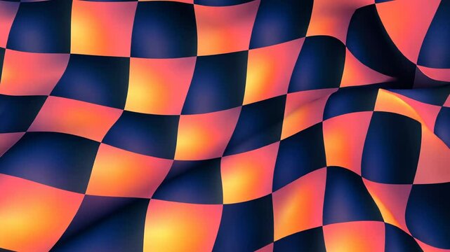 Colorful Checkered Flag Pattern Vector Illustration for Race Art and Wallpaper Design