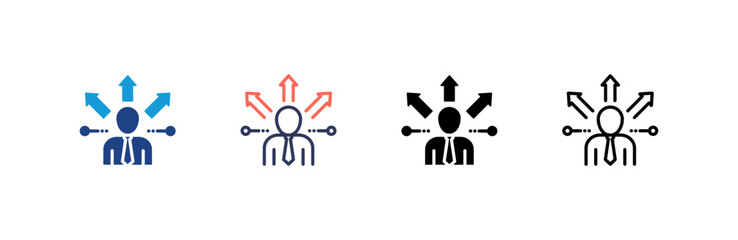 Opportunity icon set multiple style collection