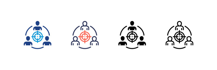 Focus Group icon set multiple style collection