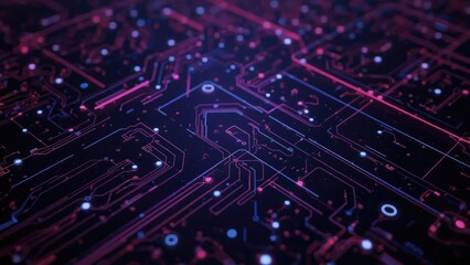 Abstract futuristic circuit board technology background