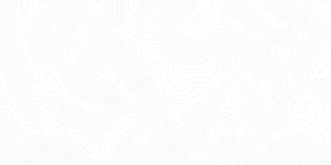 Abstract black and white topographic contours lines of mountains. Topography map art curve drawing