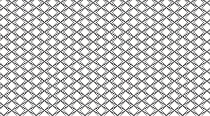 Fototapeta premium chain link fence art with black and white color