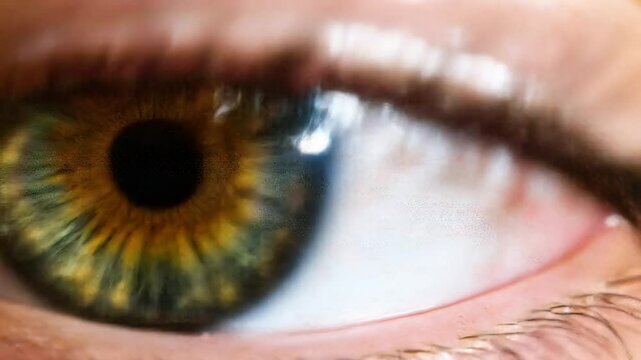 Closeup eye iris detail