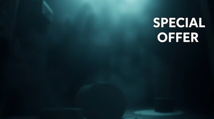 Special Offer Dark Teal Background.