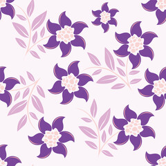 Floral pattern design, vector illustration background