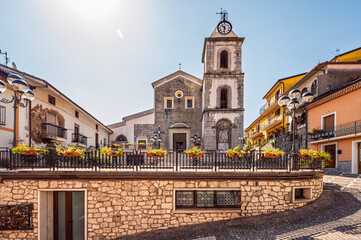 views of the village of Sant'Angelo le Fratte, the murales village, Potenza Basilicata