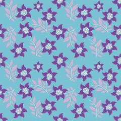 Floral pattern design, vector illustration background
