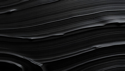 Fototapeta premium Elegant swirls of deep black paint forming a textured backdrop, detailed close-up view, pixel art. White tone