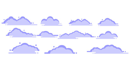 purple cloud illustration vector