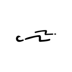 wind gust line vector
