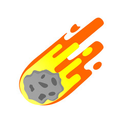 meteor vector illustration