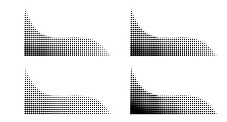 halftone dot corner border