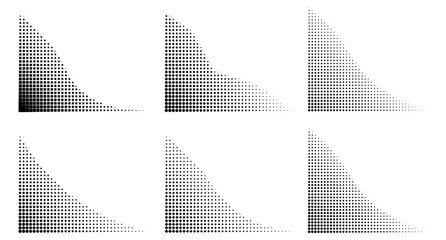 halftone dot corner border