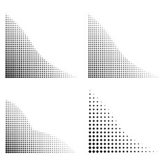 halftone dot corner border