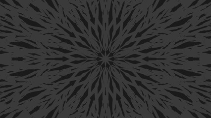 Dark symmetrical abstract pattern with floral kaleidoscopic texture. Suitable for gothic themes, tattoos, mandala art, or dark fashion backdrops