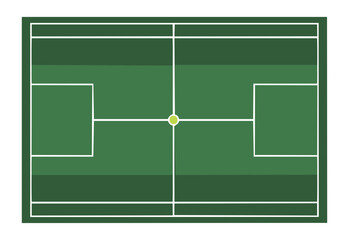 Olive Green Football Field - top view