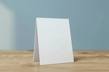 High Resolution Picture of Promotional Table Tent Mockup for A4 Display