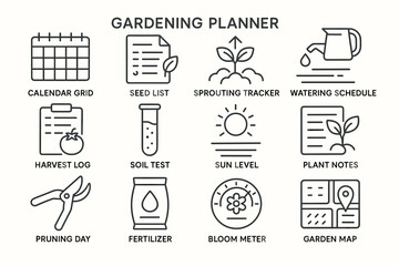Gardening planner tools for efficient plant care and management