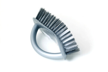 Gray manual cleaning brush