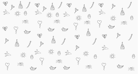 birthday party background vector