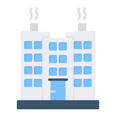 Flat City Pollution Icon