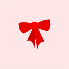 red ribbon bow