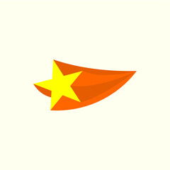 vector illustration of a yellow star