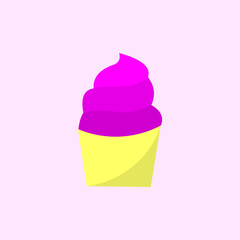 pink ice cream cone