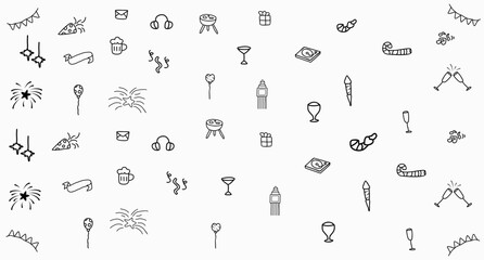 birthday party background vector