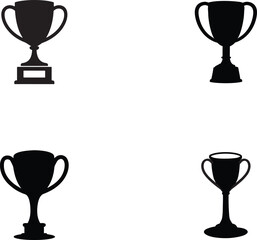trophy silhouette for achievements and awards