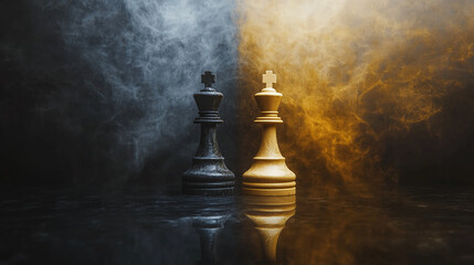 Chess kings strategy game competition board game intelligence challenge conflict strategy game strategy concept