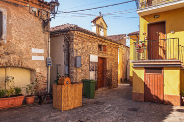 view of the village of Sarconi, Potenza province, Basilicata