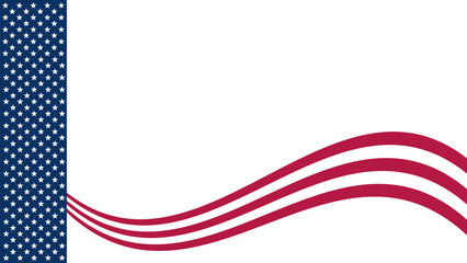 Patriotic Independence Day American Red and Blue Colors