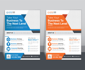 A4 Editable Business Flyer Design &ndash; Eye-Catching, Creative & Professional EPS Template for Digital Marketing or Corporate Use