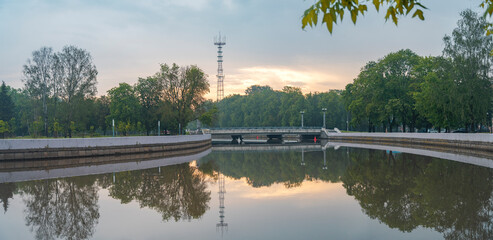 embankment in the center of Minsk.