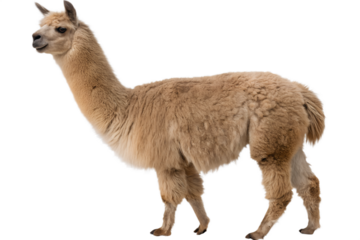 llama isolated on white background