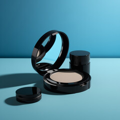 black premium Compact powder and perfume