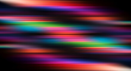 Naklejka premium Abstract Colorful Horizontal Lines Creating a Dynamic Visual Effect