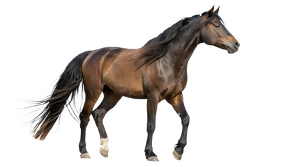horse isolated on white background