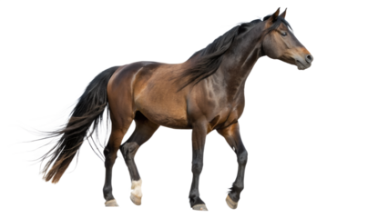 horse isolated on white background