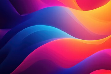 Colorful abstract wave pattern creates a vibrant backdrop for digital art and design projects