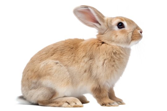 rabbit on white background