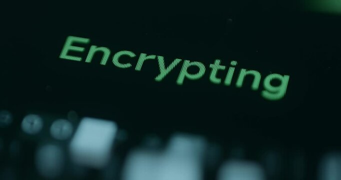 Encrypting process, converting information into secret code