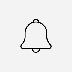 Notification bell set icon,sign,symbol,pictogram isolated