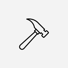 Hammer set icon,sign,symbol,pictogram isolated